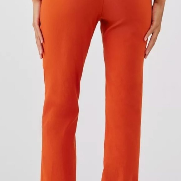 NWT Urban Outfitters Orange Slim Trouser Pant | Size 0, 31.5” Inseam - Picture 2 of 6